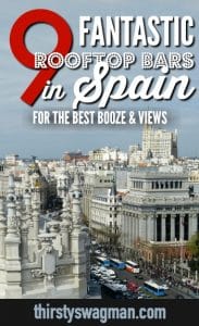 #Rooftop bars in #Spain | #Barcelona, #Valencia, #Ibiza, #Madrid, Malaga, #Granada, #Seville #traveltips